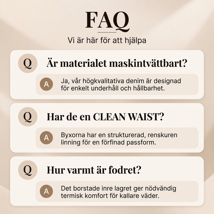 🚚 Fri frakt på just den här produkten!  🥳Gratis frakt!🥳 Termiska damjeans med vid ben och hög midja-9