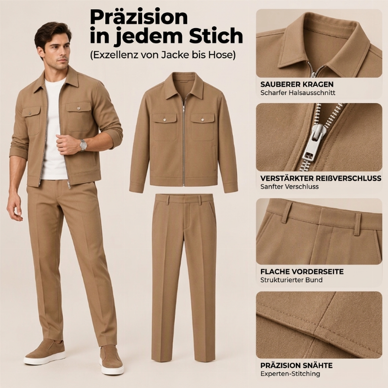 Lässiger, stilvoller Herren-Anzug – Jacke & Hose, bequem & vielseitig-1