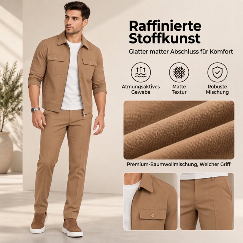Lässiger, stilvoller Herren-Anzug – Jacke & Hose, bequem & vielseitig-4
