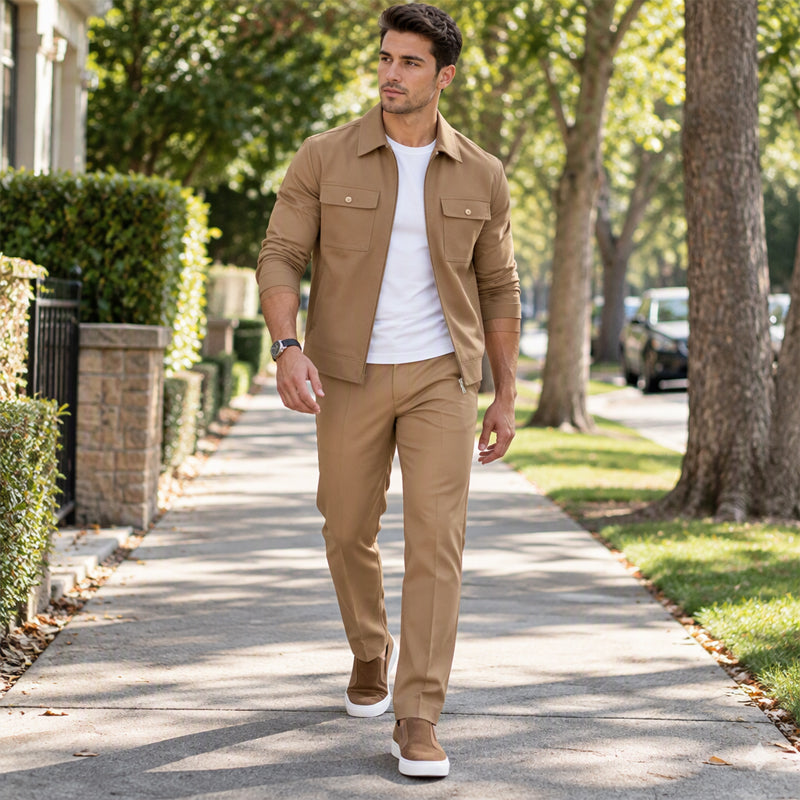 Lässiger, stilvoller Herren-Anzug – Jacke & Hose, bequem & vielseitig-10