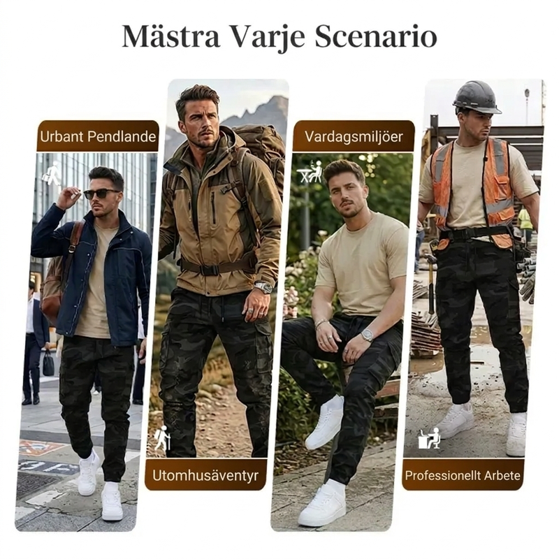 🔥50 % rabatt!🔥 🛠️ 👖 Slitstarka taktiska arbetsbyxor – många praktiska fickor, perfekta för arbete utomhus 🌲-7