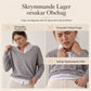 👚 Mjuk Stickad Tröja för Dam med V-ringning, Knappslå och Lager-på-lager-look-1