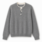 👚 Mjuk Stickad Tröja för Dam med V-ringning, Knappslå och Lager-på-lager-look-14
