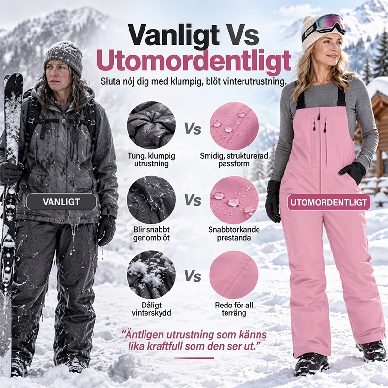 🖤Black Friday – Förhandstillgång: 50 % Rabatt❄️ Vattentäta skibyxor i bib-stil, unisex – varma, bekväma och skyddande, perfekta för skidåkning och vinter, nu till halva priset! ✨-2