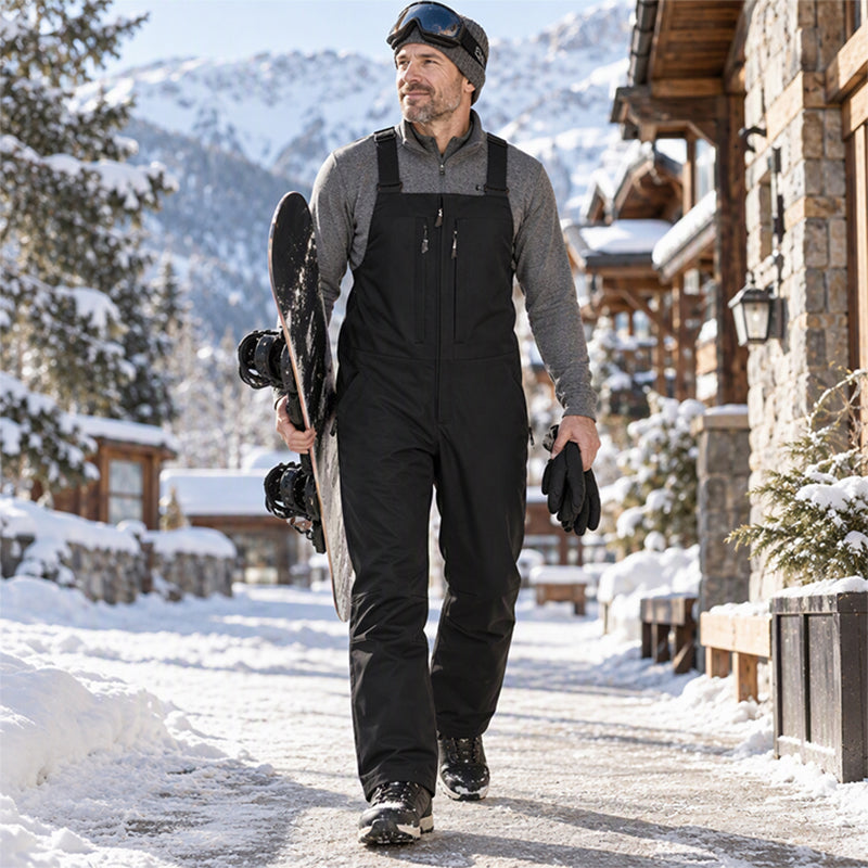 🖤Black Friday – Förhandstillgång: 50 % Rabatt❄️ Vattentäta skibyxor i bib-stil, unisex – varma, bekväma och skyddande, perfekta för skidåkning och vinter, nu till halva priset! ✨-6