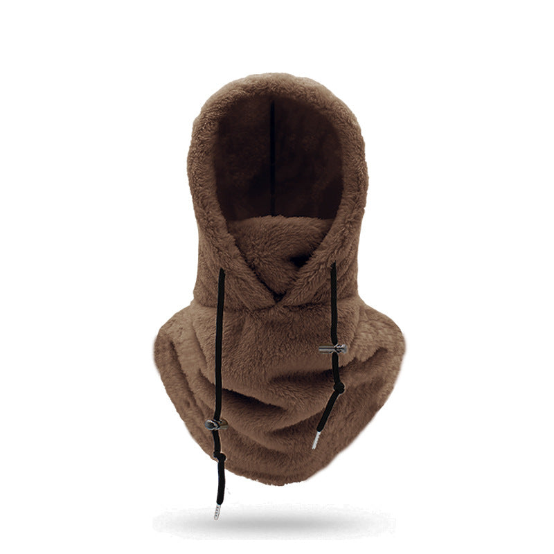 🔥Unisex varmt skjerf med skihette🧣-9