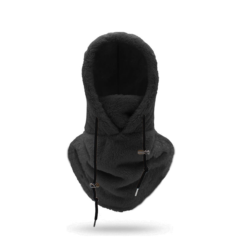 🔥Unisex varmt skjerf med skihette🧣-18