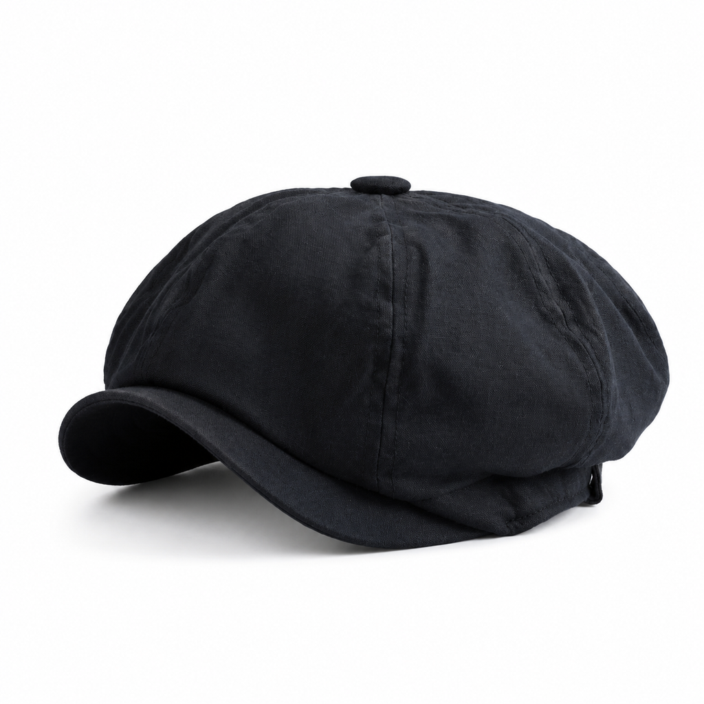 🧢 Vintage brittisk stil tidningspojkskeps för män och kvinnor, klassisk avslappnad flat cap, åttakantig basker-11