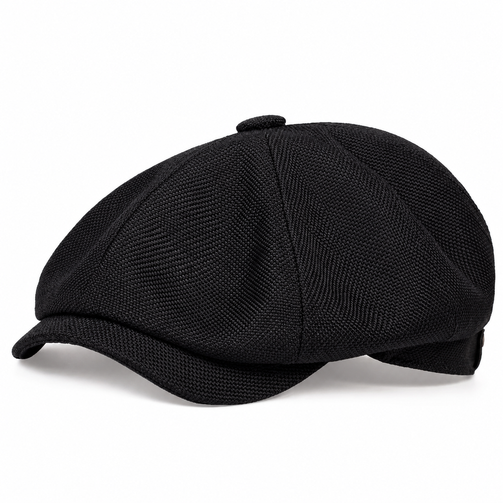 🧢 Vintage brittisk stil tidningspojkskeps för män och kvinnor, klassisk avslappnad flat cap, åttakantig basker-12