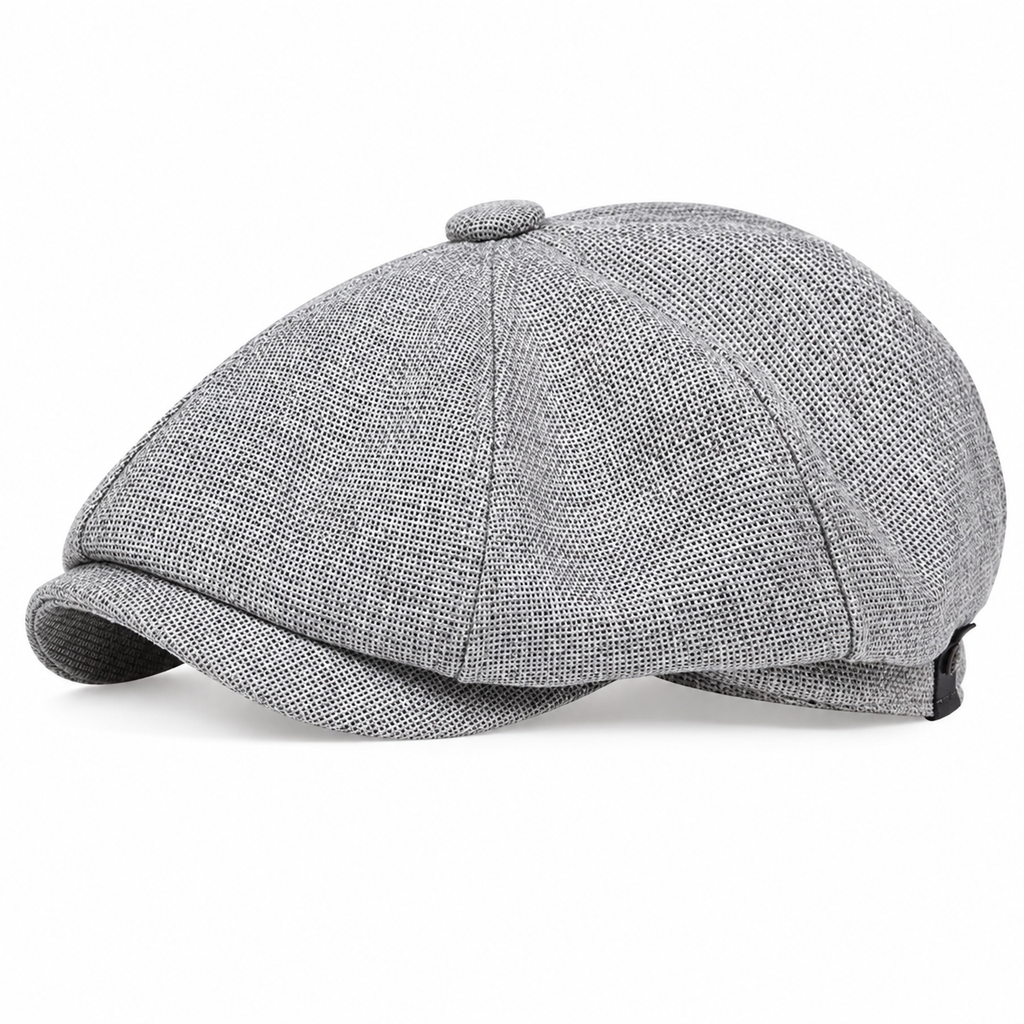 🧢 Vintage brittisk stil tidningspojkskeps för män och kvinnor, klassisk avslappnad flat cap, åttakantig basker-15