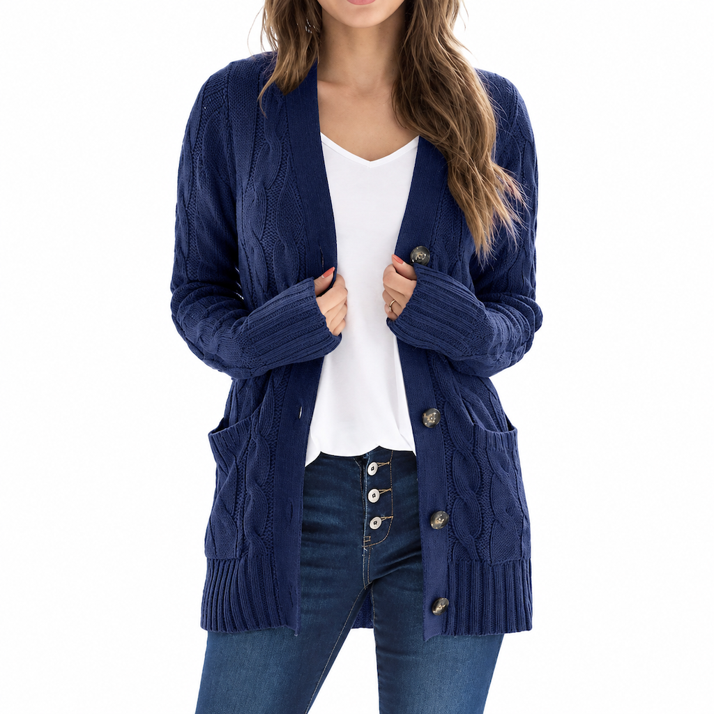 🍂 50 % RABATT! 🔥 Midi-tröja i stickat för dam – mjukt och varmt tyg, perfekt för höstlooker 👗✨-12