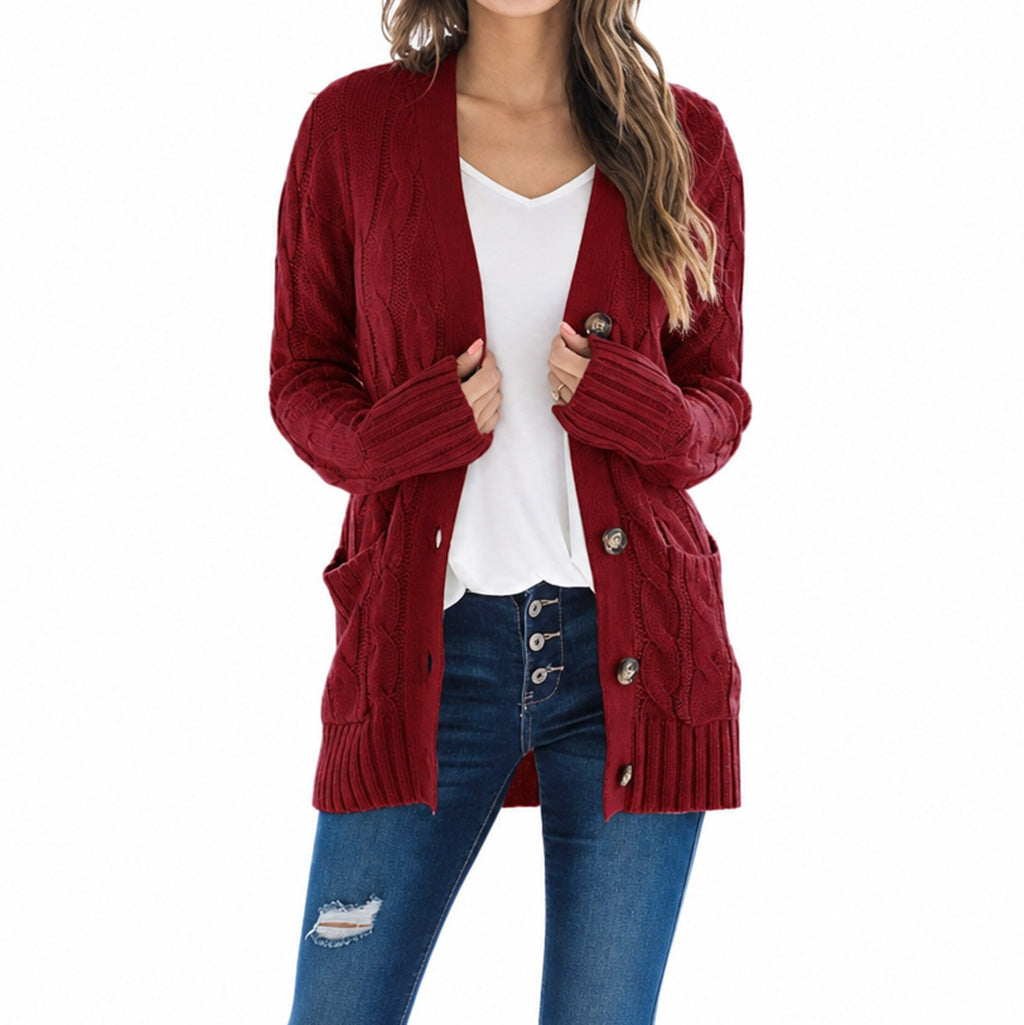 🍂 50 % RABATT! 🔥 Midi-tröja i stickat för dam – mjukt och varmt tyg, perfekt för höstlooker 👗✨-17