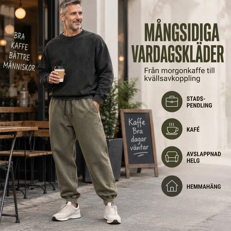 💦 Vattentåliga fritidsbyxor för män-5