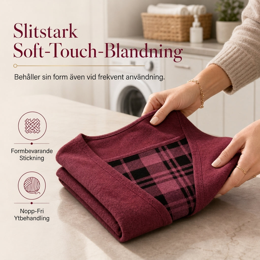 ✨ Nyhet – Rutig stickad damskjorta 👚 Lager-på-lager-look, mjuk stickning och stilfull, avslappnad stil 🌸-6