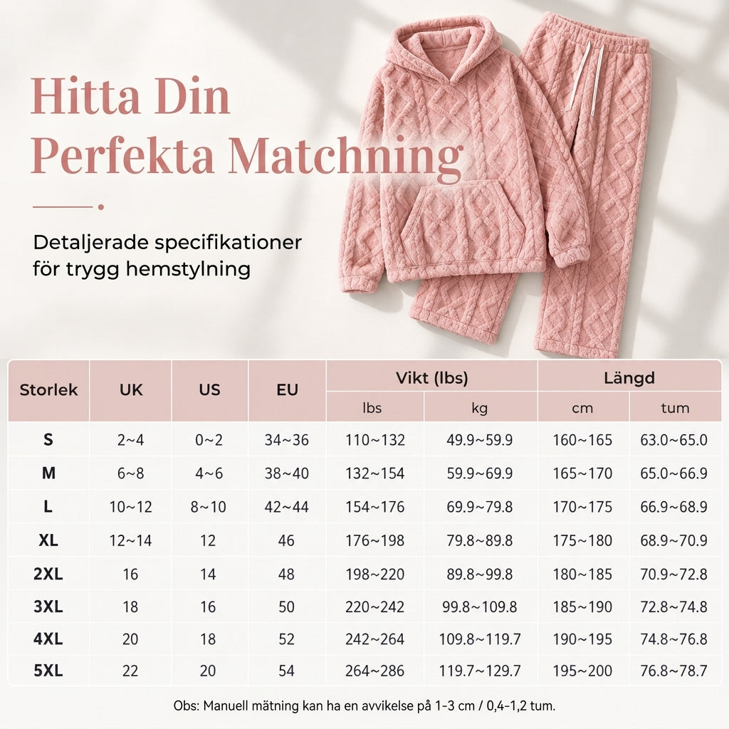 🚚 Fri frakt på just den här produkten!  2-delat set i mjuk plysch för kvinnor: huvtröja och byxor-7