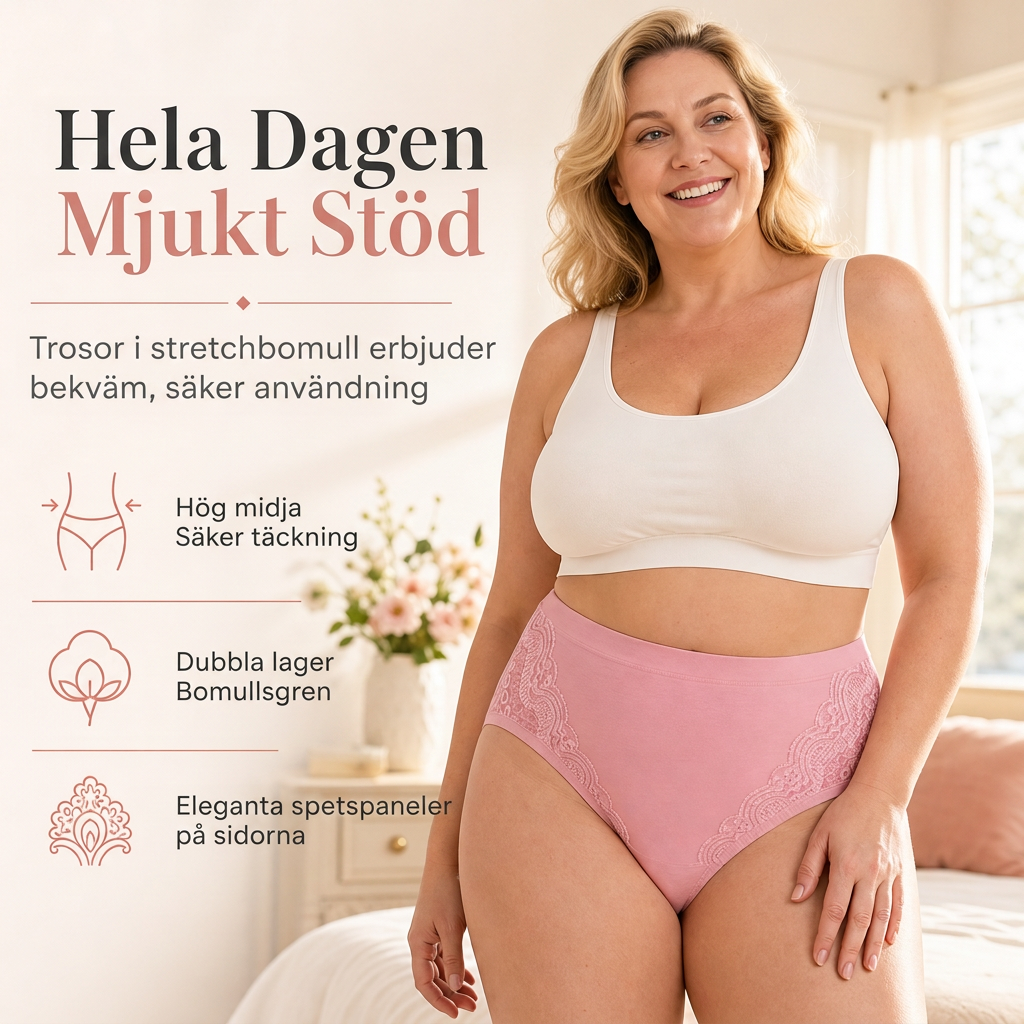 🌸 Sista dagen – köp 2, få 1 gratis ✨ Trosor i stora storlekar