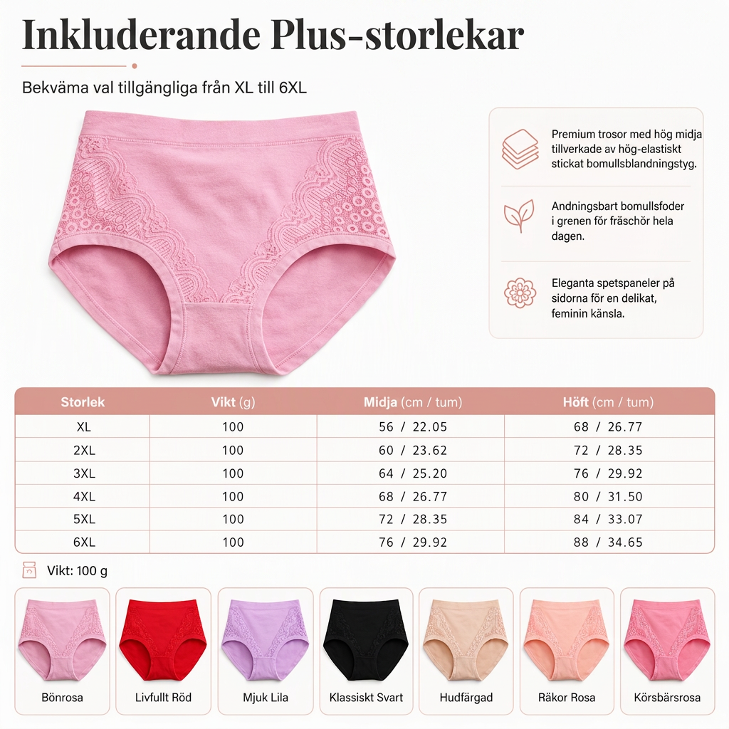 🌸 Sista dagen – köp 2, få 1 gratis ✨ Trosor i stora storlekar-3