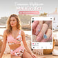 👙 NYNÍ SLEVA 49 %💐 Dámský květinový bikini set s vysokým pasem – Elegantní květinový vzor, lichotivý střih s vysokým pasem, měkká látka, ideální na pláž i k bazénu ☀️