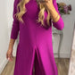 🎁Elegancki 2-częściowy garnitur z długim topem i dopasowanymi spodniami✨