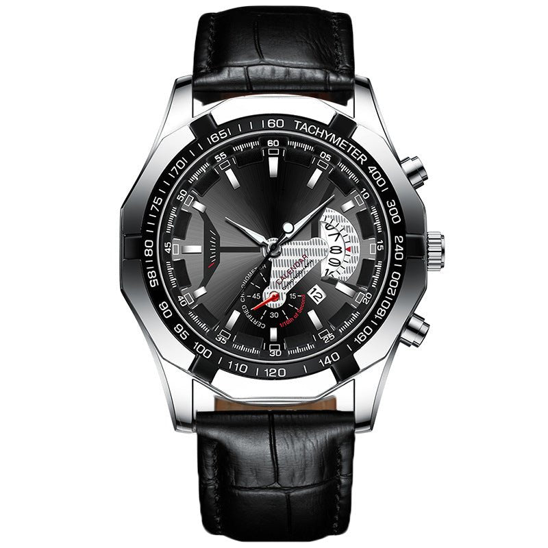 47mm Muti-function Quartz Watch for Men - Luckyeo